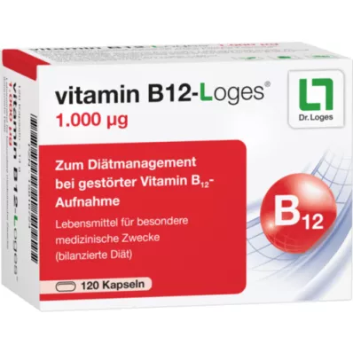 VITAMIN B12-LOGES 1,000 μg capsules, 120 pcs