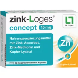 ZINK-LOGES Concept 15 mg gastric saftres.kapseln, 90 pcs