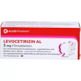 LEVOCETIRIZIN AL 5 mg film-coated tablets, 50 pcs