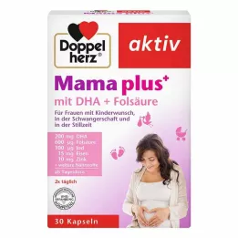 DOPPELHERZ Mum plus with DHA+folic acid capsules, 30 pcs