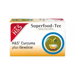 H&amp;S Turmeric plus Spices Filter Bags, 20X1.5 g