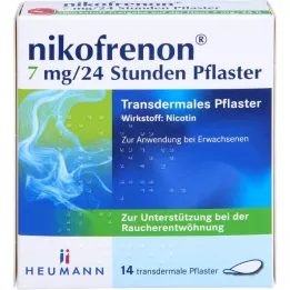 NIKOFRENON 7 mg/24 hours plaster transdermal, 14 pcs