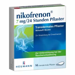 NIKOFRENON 7 mg/24 hours transdermal patch, 14 pcs