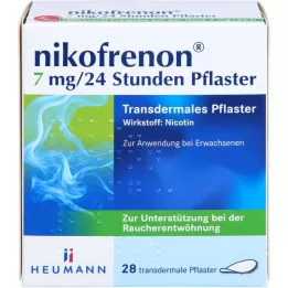 NIKOFRENON 7 mg/24 hours plaster transdermal, 28 pcs