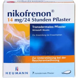 NIKOFRENON 14 mg/24 hours plaster transdermal, 7 pcs