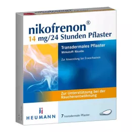 NIKOFRENON 14 mg/24 hours transdermal patch, 7 pcs