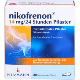 NIKOFRENON 14 mg/24 hours plaster transdermal, 28 pcs