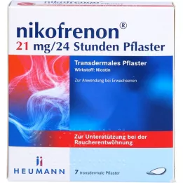 NIKOFRENON 21 mg/24 hours plaster transdermal, 7 pcs