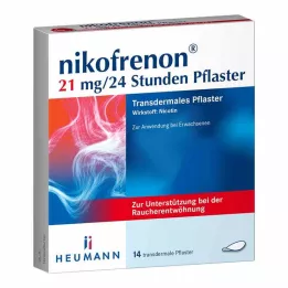 NIKOFRENON 21 mg/24 hours transdermal patch, 14 pcs