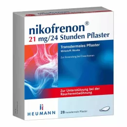 NIKOFRENON 21 mg/24 hours transdermal patch, 28 pcs