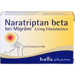 NARATRIPTAN Beta for migraines 2.5 mg film -coated tablets,pcs