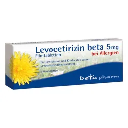 Levocetirizine beta 5 mg film-coated tablets (6 pieces)