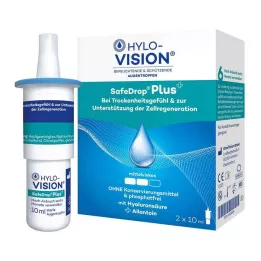 HYLO-VISION SafeDrop Plus eye drops, 2X10 ml