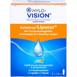 HYLO-VISION Safedrop Lipocur eye drops, 2x10 ml