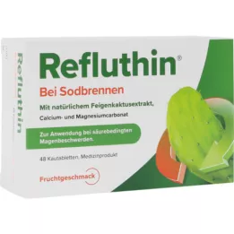 REFLUTHIN Chewing tablets for heartburn, 48 pcs