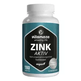 ZINK AKTIV 25 mg high-dose vegan tablets, 180 pcs