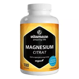 MAGNESIUMCITRAT 360 mg vegan capsules, 180 pcs