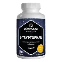 L-TRYPTOPHAN 500 mg high dose vegan capsules, 180 pcs