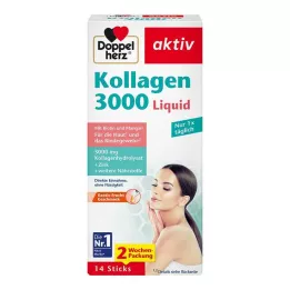 DOPPELHERZ Collagen 3000 Liquid Sticks, 14 pcs
