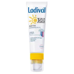 LADIVAL Active sun protection face&amp;lips LSF 50+, 1 p