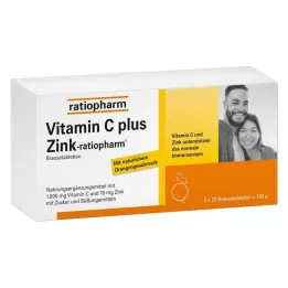 VITAMIN C PLUS Zink-ratiopharm effervescent tablets, 40 pcs