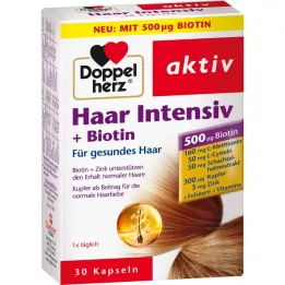 DOPPELHERZ hair intensive+biotin capsules, 30 pcs