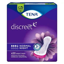 TENA® discreet Normal Night pads for incontinence, 20 pieces