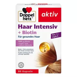 DOPPELHERZ Hair Intensive+Biotin Capsules, 80 pcs