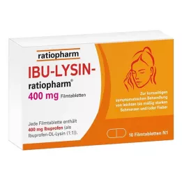 IBU-LYSIN-ratiopharm 400 mg film-coated tablets, 10 pcs