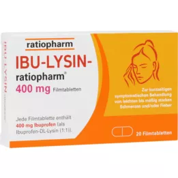 IBU-Lysin-ratiopharm 400 mg film-coated tablets, 20 pcs