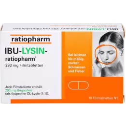 IBU-LYSIN-ratiopharm 293 mg film-coated tablets, 10 pcs