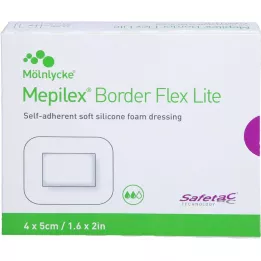 MEPILEX Border Flex Lite Foam Association 4x5 cm, 10 pcs