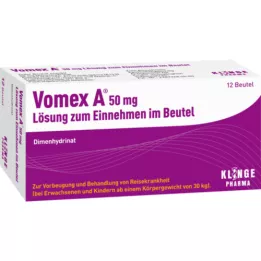 VOMEX A 50 mg Lsg.z.Einnehmen im Beutel, 12 St