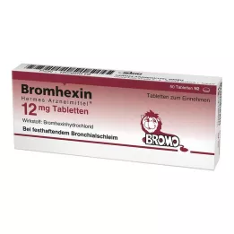 BROMHEXIN Hermes Arzneimittel 12 mg tablets, 50 pcs