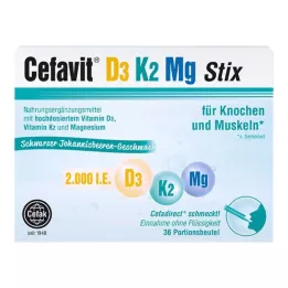 CEFAVIT D3 K2 Mg 2,000 IU Stix granules, 36 pcs