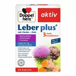 DOPPELHERZ Liver plus with choline+zinc capsules, 30 pcs