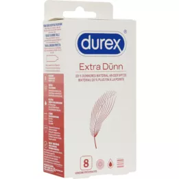 DUREX extra thin condoms, 8 pieces