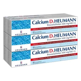 Calcium D3 Heumann effervescent tablets 600 mg/400 I.e.(120 pieces)