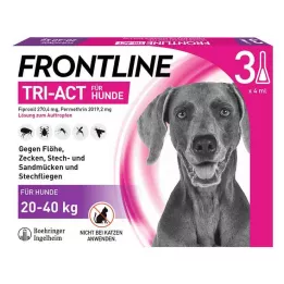 FRONTLINE Tri-Act Solution for spotting for dogs 20-40kg, 3 pcs