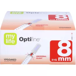 OPTIFINE 8 pen needles 0.25x8 mm, 100 pcs