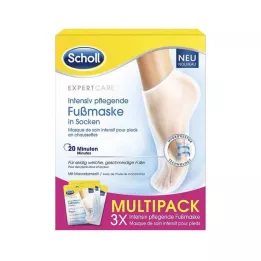SCHOLL Intensive nourishing foot mask in socks, 3X2 pcs