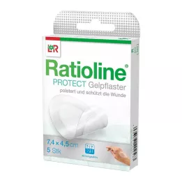 RATIOLINE protect gel plaster 4.5x7.4 cm, 5 pcs