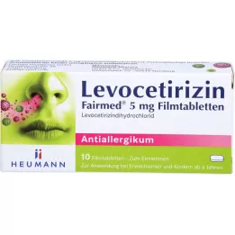 LEVOCETIRIZIN Fairmed 5 mg tabletki powlekane, 10 szt
