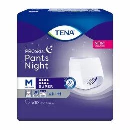 TENA PANTS night super M disposable pants, 10 pcs