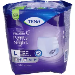 TENA PANTS Nocne spodnie jednorazowe Super L, 10 szt