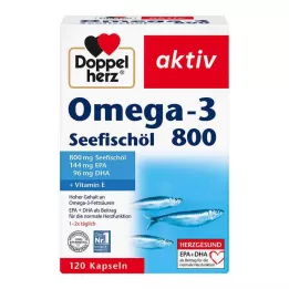 DOPPELHERZ Omega-3 sea fish oil 800 active capsules, 120 pieces