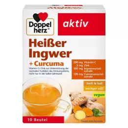 DOPPELHERZ hot ginger+turmeric bags, 10 pcs