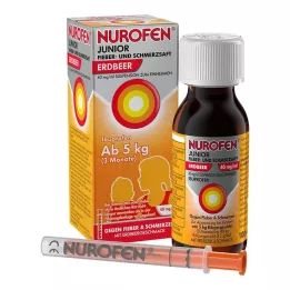 NUROFEN Junior Fever and Pain Syrup Strawberry 40 mg/ml, 100 ml