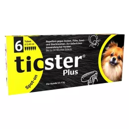 TICSTER Plus spot-on solution for dogs up to 4 kg, 6 x 0.48 ml