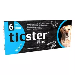 TICSTER Plus spot-on solution for dogs over 25kg, 6X4.8 ml